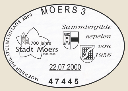 Das Bild zeigt einen der drei Sonderstempel.