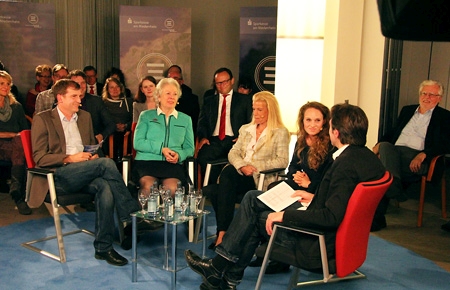 Gäste des 11. Sparkassen-NiederrheinTalks waren Christiane Underberg, Sonja Nowakowski und Marissa Möller.