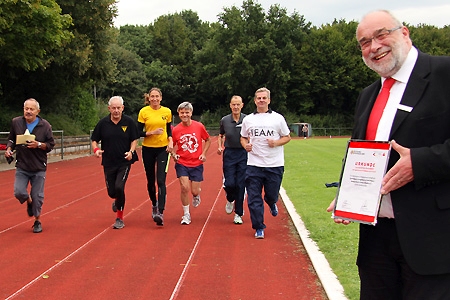 Sportabzeichen Wettbewerb Urkunde für SAG Moers