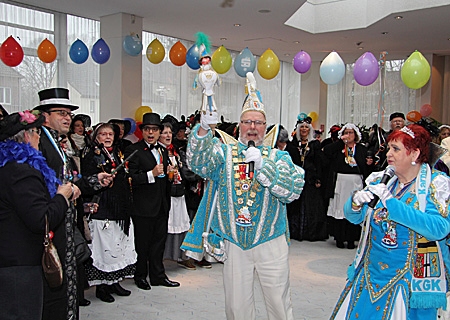 Prinzenempfang in der Kundenhalle 2016 oben