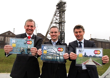 Stellten die neue Motiv-Kreditkarte für Neukirchen-Vluyn vor (v.l.n.r.): Bernd Zibell, Frank Grusen und Harald Lenßen.