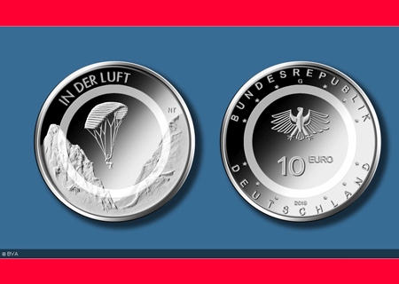 Die neue 10-Euro-Sammlermünze bildet den Auftakt einer dreiteiligen Serie mit dem Titel „Luft bewegt“.