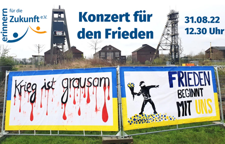 „Konzert für den Frieden“ am Mittwoch, 31. August, um 12.30 Uhr in der Enni-Eventhalle. Der Eintritt ist frei.