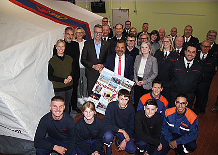 Zelt für Feuerwehr Hülsdonk