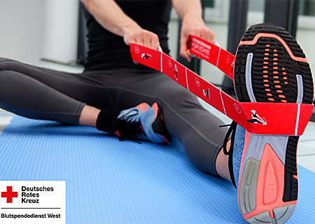 Blutspender sind am 11. März im Casino der Sparkasse am Ostring 6 herzlich willkommen. Das DRK empfiehlt, vorab einen Termin zu buchen. ein elastisches Fitnessband mit 14 aufgedruckten Übungen.